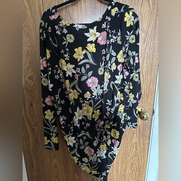 Addition Elle Floral Bodysuit 2X - Picture 5 of 5